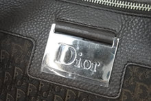 Load image into Gallery viewer, Christian Dior クリスチャンディオール ハンドバッグ 07-BO-0036 コットンキャンバス レザー シルバー金具 美品 中古 52028
