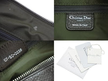Load image into Gallery viewer, Christian Dior クリスチャンディオール ハンドバッグ 07-BO-0036 コットンキャンバス レザー シルバー金具 美品 中古 52028