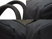 Load image into Gallery viewer, PRADA プラダ トートバッグ ハンドバッグ 三角プレート ブラック カーキ ナイロン リバーシブル シルバー金具 良品 中古 52030