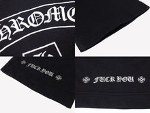 Load image into Gallery viewer, CHROME HEARTS クロムハーツ スウェットパンツ サイズM オールドモデル ホースシュー FUCK YOU プリント ブラック 美品 中古 4b005206