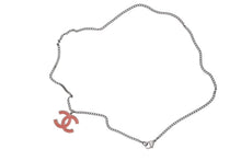 画像をギャラリービューアに読み込む, CHANEL シャネル ココマーク ネックレス 重量約5.9g 04刻印 シルバー オレンジ メタル 美品 中古 52113