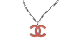 CHANEL シャネル ココマーク ネックレス 重量約5.9g 04刻印 シルバー オレンジ メタル 美品 中古 52113