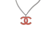 画像をギャラリービューアに読み込む, CHANEL シャネル ココマーク ネックレス 重量約5.9g 04刻印 シルバー オレンジ メタル 美品 中古 52113