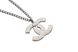 CHANEL シャネル ココマーク ネックレス 重量約5.9g 04刻印 シルバー オレンジ メタル 美品 中古 52113