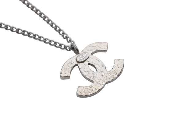 CHANEL シャネル ココマーク ネックレス 重量約5.9g 04刻印 シルバー オレンジ メタル 美品 中古 52113