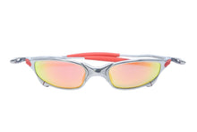 画像をギャラリービューアに読み込む, OAKLEY オークリー サングラス ジュリエット JP005866 スポーツ シルバー オレンジ 美品 中古 52127