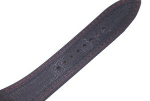 ROGER DUBUIS Watch Strap 27MM EX45S-EX47S/STD Rubber Leather Black Red 37MM Good Condition Used 52130