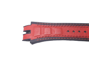 ROGER DUBUIS Watch Strap 27MM EX45S-EX47S/STD Rubber Leather Black Red 37MM Good Condition Used 52130
