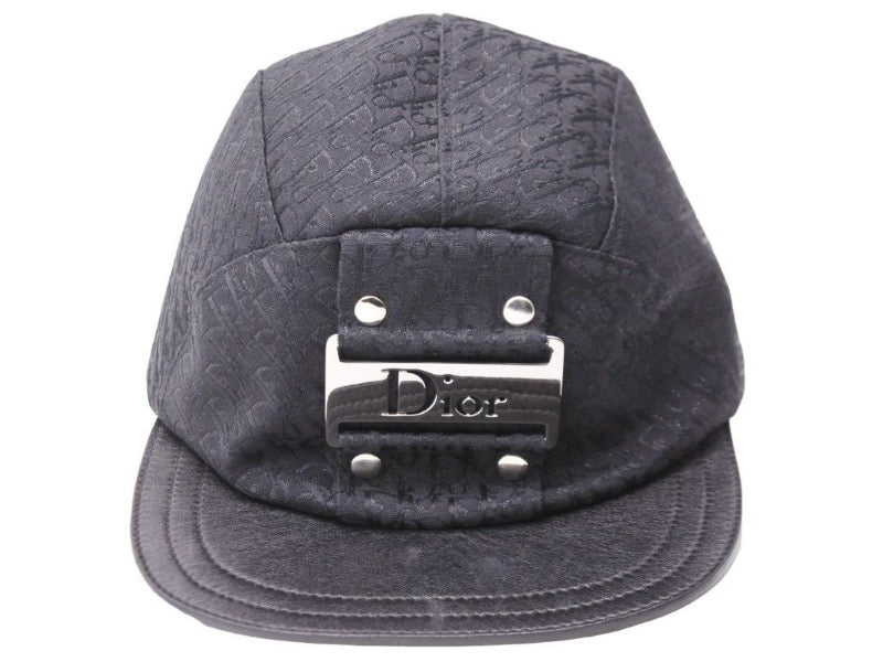 Christian Dior クリスチャンディオール キャップ ハット ガリアーノ期 CPX04901B ブラック サイズ 58 美品 中古 52240