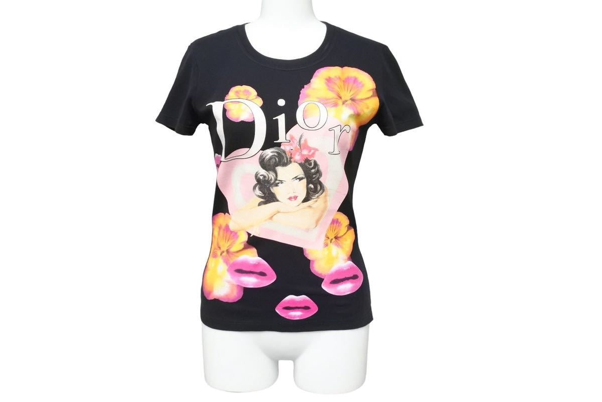 クリスチャンディオール ヴィンテージ 半袖Ｔシャツハート×CD Christian Dior クリスチャンディオール 半袖Tシャツ 5P16155201 花柄
