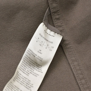 極美品 Rick Owens Drkshdw リックオウエンス ダークシャドウ コットンカジュアルシャツ DU01F4290-CVS サイズS ブラウン 中古 4a005229