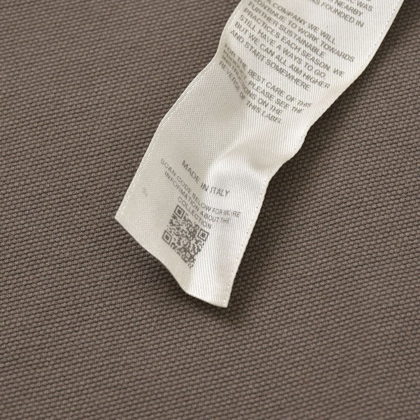 極美品 Rick Owens Drkshdw リックオウエンス ダークシャドウ コットンカジュアルシャツ DU01F4290-CVS サイズS ブラウン 中古 4a005229