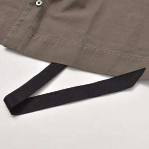 極美品 Rick Owens Drkshdw リックオウエンス ダークシャドウ コットンカジュアルシャツ DU01F4290-CVS サイズS ブラウン 中古 4a005229