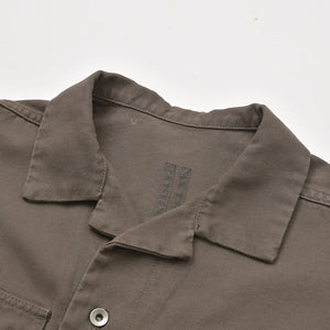 極美品 Rick Owens Drkshdw リックオウエンス ダークシャドウ コットンカジュアルシャツ DU01F4290-CVS サイズS ブラウン 中古 4a005229