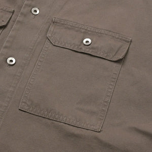 極美品 Rick Owens Drkshdw リックオウエンス ダークシャドウ コットンカジュアルシャツ DU01F4290-CVS サイズS ブラウン 中古 4a005229