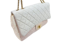 画像をギャラリービューアに読み込む, CHANEL シャネル 2.55 ナイロン デカ マトラッセ トリコロール チェーン ショルダーバッグ マルチカラー 12番台 GP 良品 中古 52317