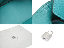 Load image into Gallery viewer, 極美品 HERMES エルメス BIRKIN バーキン35 ブルーパオン シルバー金具 トリヨン ハンドバッグ X刻印 中古 52352
