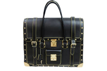 画像をギャラリービューアに読み込む, 極美品 LouisVuitton ルイヴィトン エクストラヴァガン スハリ ハンドバッグ レザー ブラック ゴールド 中古 53298