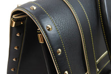 画像をギャラリービューアに読み込む, 極美品 LouisVuitton ルイヴィトン エクストラヴァガン スハリ ハンドバッグ レザー ブラック ゴールド 中古 53298