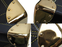 画像をギャラリービューアに読み込む, 極美品 LouisVuitton ルイヴィトン エクストラヴァガン スハリ ハンドバッグ レザー ブラック ゴールド 中古 53298