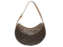 画像をギャラリービューアに読み込む, 極美品 LOUIS VUITTON ルイヴィトン クロワッサンMM ワンショルダーバッグ M51512 モノグラム PVC レザー ブラウン 中古 4b005242