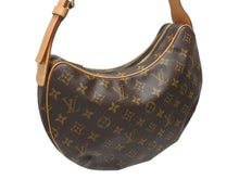 画像をギャラリービューアに読み込む, 極美品 LOUIS VUITTON ルイヴィトン クロワッサンMM ワンショルダーバッグ M51512 モノグラム PVC レザー ブラウン 中古 4b005242
