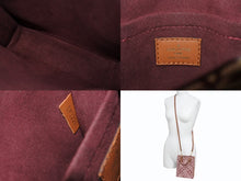 Load image into Gallery viewer, 極美品 LOUIS VUITTON ルイヴィトン プティット サックプラ ハンドバッグ M69846 レザー モノグラムジャガードキャンバス ボルドー 中古 4b005248