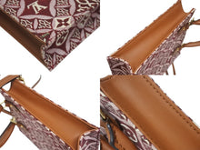 Load image into Gallery viewer, 極美品 LOUIS VUITTON ルイヴィトン プティット サックプラ ハンドバッグ M69846 レザー モノグラムジャガードキャンバス ボルドー 中古 4b005248