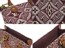 Load image into Gallery viewer, 極美品 LOUIS VUITTON ルイヴィトン プティット サックプラ ハンドバッグ M69846 レザー モノグラムジャガードキャンバス ボルドー 中古 4b005248
