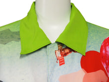 画像をギャラリービューアに読み込む, PRADA プラダ 半袖シャツ 18SS アロハシャツ グリーン マルチカラー UC305 S181 サイズM 美品 中古 52541