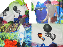 画像をギャラリービューアに読み込む, PRADA プラダ 半袖シャツ 18SS アロハシャツ グリーン マルチカラー UC305 S181 サイズM 美品 中古 52541