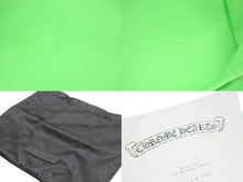 Load image into Gallery viewer, 極美品 CHROME HEARTS クロムハーツ ハンドバッグ セメタリークロス クリア ミニバッグ タイムグリーン レザー ビニール 52616