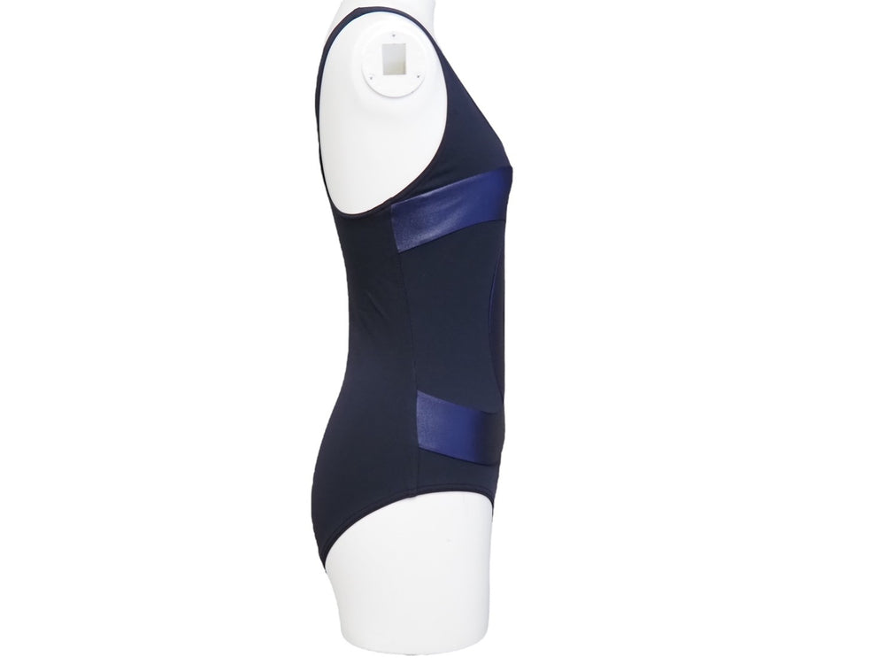 CHANEL Chanel Swimwear Swimsuit Coco Mark 9065V45004 Navy with Pouch Size 34 Good Condition Used 52648