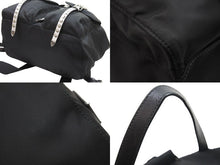 Load image into Gallery viewer, 極美品 PRADA プラダ ニューヴェラ ナイロン スタッズ リュックサック ブラック 1BZ81中古 52764