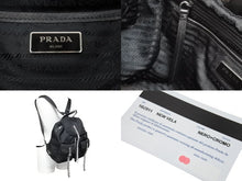 Load image into Gallery viewer, 極美品 PRADA プラダ ニューヴェラ ナイロン スタッズ リュックサック ブラック 1BZ81中古 52764