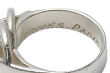 Load image into Gallery viewer, HERMES エルメス リング 指輪 ドゥザノー リング コンビリング 筆記体 サイズ10号 シルバー 美品 中古 52767