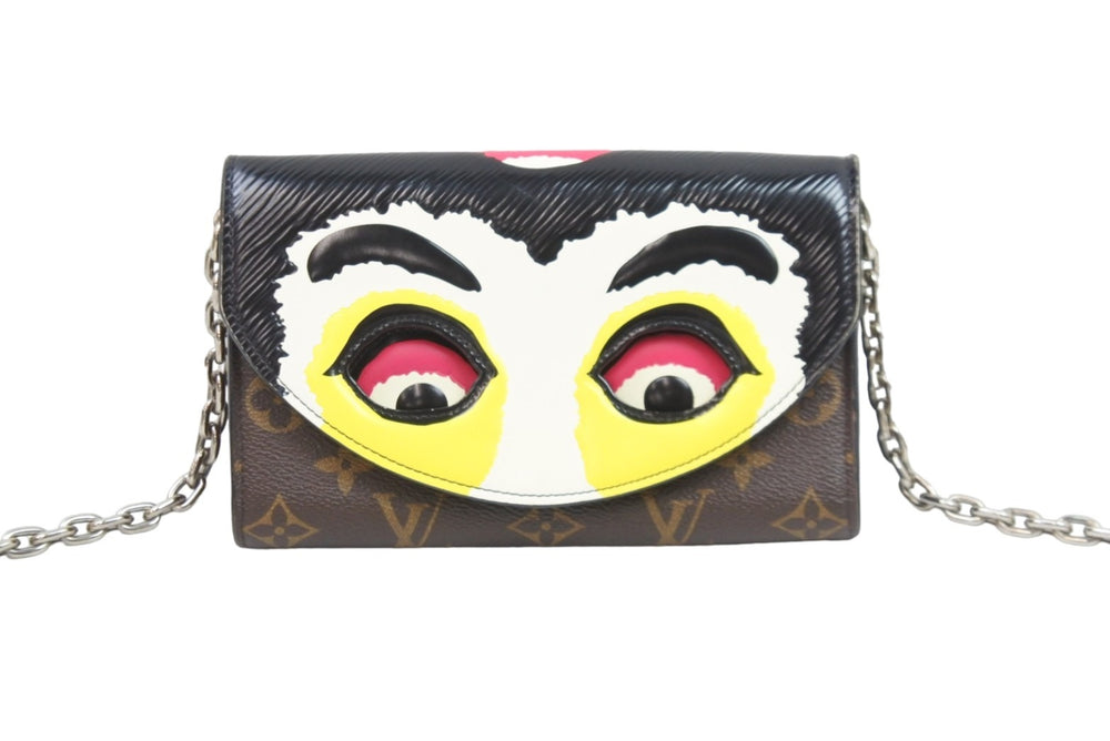 LOUIS VUITTON ルイヴィトン ショルダーバッグ チェーンウォレット M67256 歌舞伎 山本寛斎 ポルトフォイユ 美品 中古 52789