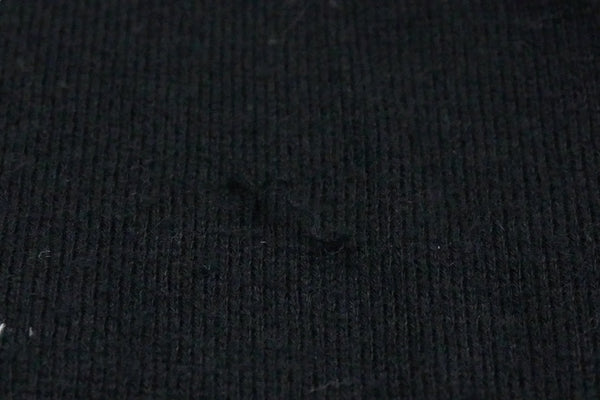 CHANEL Knit Tops Cocomark Mobile Art 08A Black White Cotton Cashmere Size 38 Good Used 52803