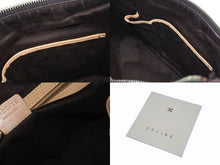 画像をギャラリービューアに読み込む, CELINE セリーヌ マカダム柄 ホーボー ワンショルダーバッグ PVC レザー ブラウン ロゴ 総柄 ゴールド金具 美品 中古 4b005290