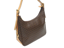 画像をギャラリービューアに読み込む, CELINE セリーヌ マカダム柄 ホーボー ワンショルダーバッグ PVC レザー ブラウン ロゴ 総柄 ゴールド金具 美品 中古 4b005290