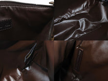 画像をギャラリービューアに読み込む, 極美品 FENDI フェンディ ハンドバッグ 8N0005 ズッキーノ柄 キャンバス レザー ブラウン ブラック金具 中古 4b005292