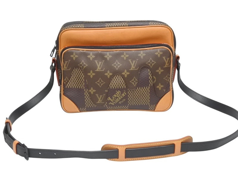 LOUIS VUITTON ルイヴィトン ナイルメッセンジャー PM ショルダーバッグ ダミエジャイアント NIGO N40359 ブラウン 美品 中古 4b005294
