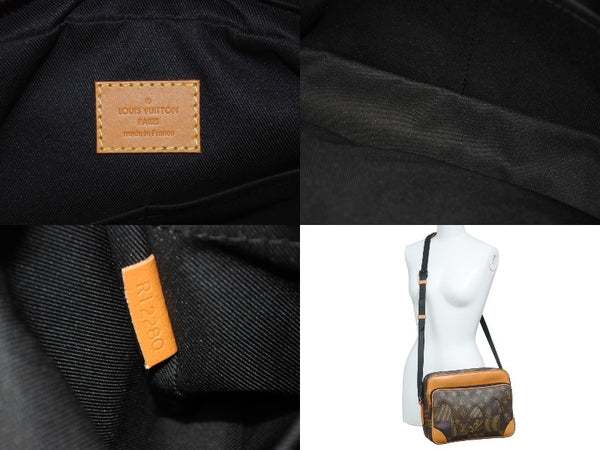LOUIS VUITTON ルイヴィトン ナイルメッセンジャー PM ショルダーバッグ ダミエジャイアント NIGO N40359 ブラウン 美品 中古 4b005294