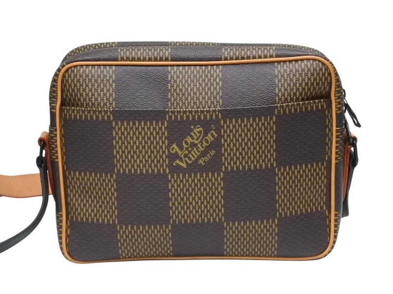 LOUIS VUITTON ルイヴィトン ナイルメッセンジャー PM ショルダーバッグ ダミエジャイアント NIGO N40359 ブラウン 美品 中古 4b005294