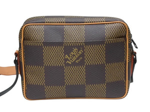 LOUIS VUITTON ルイヴィトン ナイルメッセンジャー PM ショルダーバッグ ダミエジャイアント NIGO N40359 ブラウン 美品 中古 4b005294
