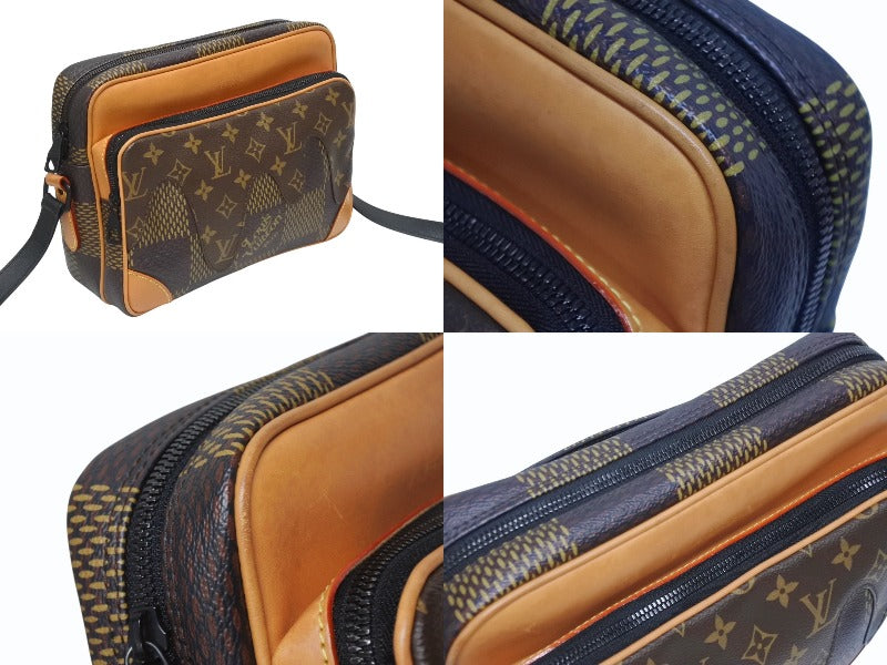 LOUIS VUITTON ルイヴィトン ナイルメッセンジャー PM ショルダーバッグ ダミエジャイアント NIGO N40359 ブラウン 美品 中古 4b005294