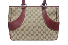 画像をギャラリービューアに読み込む, 美品 GUCCI グッチ ワンショルダーバッグ ハンドバッグ 113011 GGキャンバス レザー ベージュ ブラウン ゴールド金具 中古 4b005295