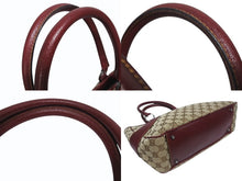 画像をギャラリービューアに読み込む, 美品 GUCCI グッチ ワンショルダーバッグ ハンドバッグ 113011 GGキャンバス レザー ベージュ ブラウン ゴールド金具 中古 4b005295