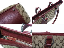 画像をギャラリービューアに読み込む, 美品 GUCCI グッチ ワンショルダーバッグ ハンドバッグ 113011 GGキャンバス レザー ベージュ ブラウン ゴールド金具 中古 4b005295