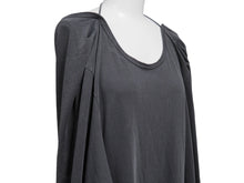 画像をギャラリービューアに読み込む, BALENCIAGA バレンシアガ ロングトップス 長袖Ｔシャツ UP57 2017 00066 ポルトガル製 コットン グレー サイズ34 美品 中古 53056